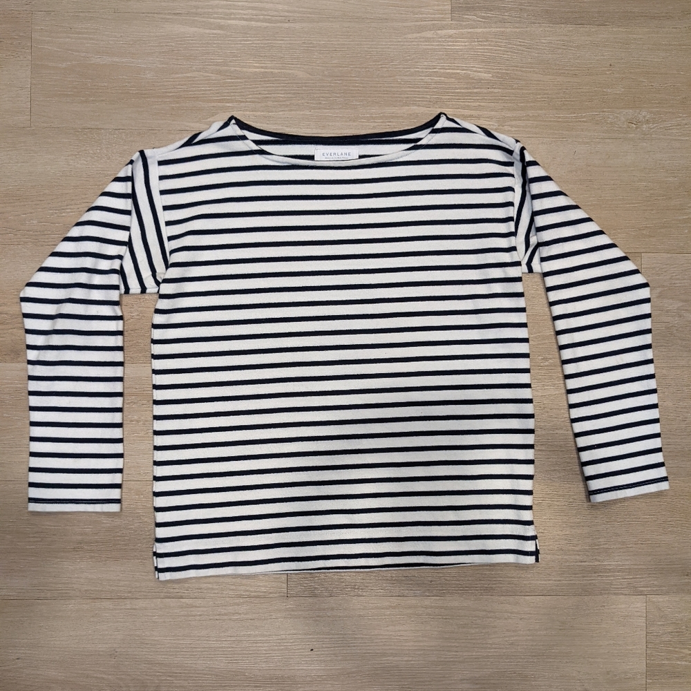 Everlane long sleeve striped shirt